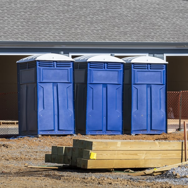 how can i report damages or issues with the porta potties during my rental period in Bushwood